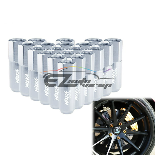 20pcs Chrome 14mm X 1.50 Wheel Lug Nuts fit 2011 GMC Sierra 2500 HD May Fit OEM Rims Buyer Needs to Review The spec 
